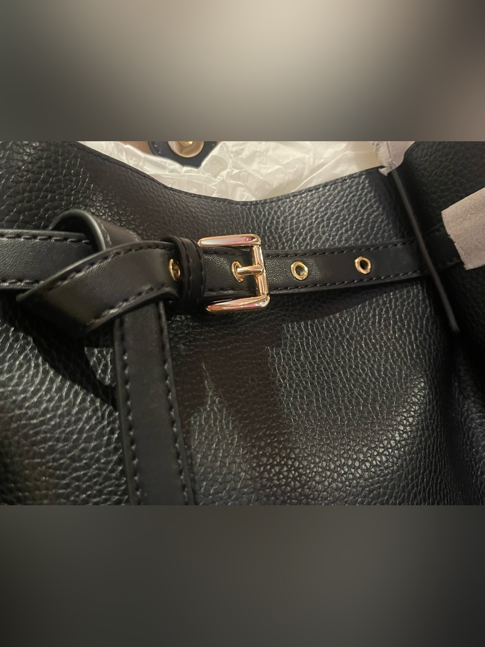 Michael Kors Black Pebbled Leather Tote Bag - Picture 4 of 7